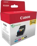 Canon CLI-551 BK/C/M/Y Multipack Tintenpatrone (Packung, 4-tlg)