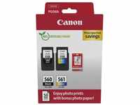 Canon PG-560/CL-561 Tintenpatrone + Fotopapier-Vorteilspaket Nachfülltinte (x)