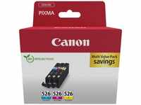 Canon CLI-526 C/M/Y Multipack Tintenpatrone (Packung, 3-tlg)