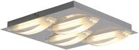 n&auml;ve LED Deckenleuchte Chur, LED wechselbar, Warmwei&szlig;, mit geschwungenen