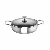 SCHULTE-UFER Schmorpfanne Edena mit Deckel 28 cm, Edelstahl 18/10