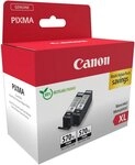 Canon PGI-570BK XL (Doppelpack) Tintenpatrone (Packung, 2-tlg)