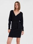 Vero Moda Strickkleid VMHOLLYREM LS V-NECK DRESS GA NOOS