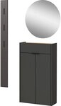 GERMANIA Garderoben-Set Ameca, (Set, 3-St), mit Mehrzweckschrank, Spiegel und