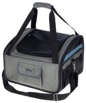Kerbl Tiertransportbox Kerbl Autositztasche Vacation, 44x35x30 cm, grau/blau, 80568