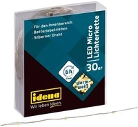 Idena LED-Lichterkette Idena 31824 - LED Micro Lichterkette mit 30 LEDs in...