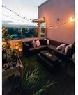 BURI Lichterkette Biergarten-Lichterkette 20 LED Partylichterkette...