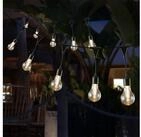 MARELIDA LED-Lichterkette 20 Filament Gl&uuml;hbirnen Party Garten Au&szlig;en koppelbar...