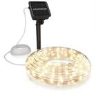 BEARWARE LED-Lichterkette Solar 10m warmwei&szlig;, Innen & Au&szlig;en, Solarpanel mit...