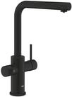 Grohe K&uuml;chenarmatur Einhandarmatur, Mousseurauslauf, phantom black (30590KF0)