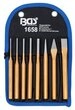 BGS technic Mei&szlig;el-Set BGS Splintentreiber-Satz 150 mm inkl. Mei&szlig;el + K&ouml;rner,