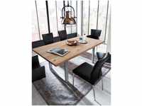 SIT Esstisch Tops&Tables, mit Tischplatte aus Wildeiche, mit Baumkante wie...