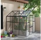 Outsunny Gew&auml;chshaus Aluminium 3,68 m&sup2; Treibhaus mit Fenster, Schiebet&uuml;r,