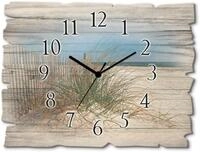 Artland Wanduhr Sch&ouml;ne Sandd&uuml;ne mit Gr&auml;sern und Zaun (wahlweise mit Quarz-...