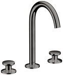 hansgrohe Waschtischarmatur Axor One 3-Loch Select 170 mit Push-Open Ablaufgarnitur