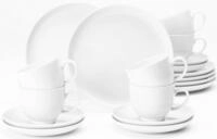 Seltmann Weiden Kaffeeservice Geschirr-Set, Service Lido (18-tlg), 6 Personen,