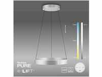Pure LED-Pendelleuchte PURE-E-CLIPSE, aluminium/grau, elektrisch...
