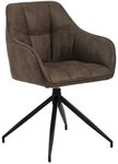 ACTONA GROUP Armlehnstuhl in Braun, Polyester, Stahl - 58x84,5x54,5cm (BxHxT)