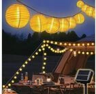 Salcar LED Solarleuchte Solar Lichterkette Lampion Au&szlig;en Lichterkette Laternen