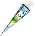 Roth Schult&uuml;te Fu&szlig;ball, 100 cm, eckig, T&uuml;llverschluss, Roth-Spitze