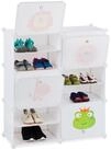relaxdays Steckregal Schuhregal f&uuml;r Kinder zum Stecken