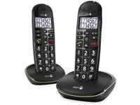 Doro PhoneEasy 110 Duo DECT Großtastentelefon (Mobilteile: 2, Beleuchtetes...