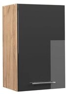 Vicco H&auml;ngeschrank Fame-Line, Anthrazit Hochglanz/Goldkraft Eiche, 45 cm (1-St)