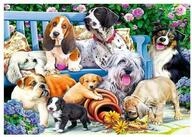 Trefl Puzzle Hunde im Garten (Puzzle), 1000 Puzzleteile