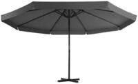 vidaXL Sonnenschirm, Balkonschirm mit Aluminium-Mast 500 cm Anthrazit