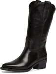 Tamaris Westernstiefel, Blockabsatz, Langschaftstiefel mit Ziern&auml;hten, in spitzer