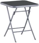 MANDALIKA Garden Gartentisch Garda silber 60x60 cm Klapptisch Balkontisch