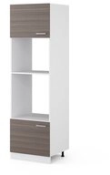 Vicco Mikrowellenumbauschrank R-Line, Edelgrau/Wei&szlig;, 60 cm (1-St)