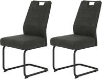 HELA Freischwinger KERTIN (Set, 2 St), XL Sitzbreite, Griff, Federkorb, 140kg