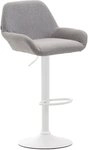 CLP Barhocker Barhocker Braga Stoff wei&szlig;
