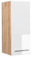 Vicco H&auml;ngeschrank Fame-Line, Wei&szlig; Hochglanz/Goldkraft Eiche, 30 cm (1-St)