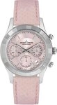 Jacques Lemans Chronograph Venice 1-2151D, Armbanduhr, Damenuhr, Lederarmband,