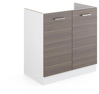 Vicco Unterschrank R-Line, Grau/Wei&szlig;, 80 cm ohne Arbeitsplatte (1-St)
