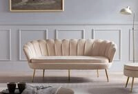 SalesFever 3-Sitzer Clam Komfortsofa, Extravagantes Muscheldesign: 180 cm Breite
