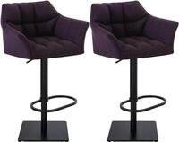 CLP Barhocker Damaso (Set, 2er), mit Stoffbezug, h&ouml;henverstellbar