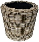 Van der Leeden Blumentopf 46x44cm Rattan Weide Sylter Korb Drypot 33L (1 St), Indoor