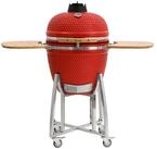 BBQ-Toro Keramikgrill Kamado Grill Holzkohlegrill "KURO" &Oslash; 52 cm, Rot,...