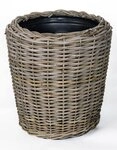 Van der Leeden Blumentopf Blumenkorb Pflanzkorb Topf 50x52cm Rattan Weide Sylter Korb
