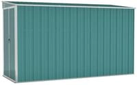 vidaXL Ger&auml;tehaus, Anbauschuppen Gr&uuml;n 118x288x178 cm Verzinkter Stahl
