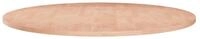 vidaXL Tischplatte Runde Tischplatte &Oslash;60x1,5 cm Unbehandeltes Massivholz Eiche...
