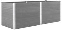 vidaXL Hochbeet Garten-Hochbeet 250 x 100 x 91 cm WPC Grau (1 St)