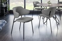 riess-ambiente Armlehnstuhl VOGUE grau / schwarz (Einzelartikel, 1 St),...