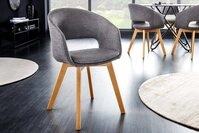 riess-ambiente Polsterstuhl NORDIC STAR grau &ndash; Strukturstoff,...