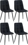 CLP Esszimmerstuhl Antibes Stoff (4er Set, 4 St), mit Stoffbezug, bis 150 kg
