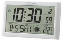 Miraval Wanduhr Digitale LCD Tischfunkuhr mit + Temperaturanzeige