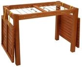DEGAMO Gartentisch (1-St), mit W&auml;schest&auml;nderfunktion, 60x100cm, Eukalyptus
